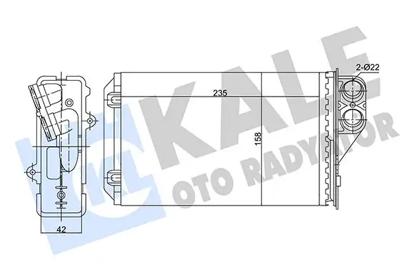 KALE 346475 Kalorifer Radyatörü 6448J8 resmi