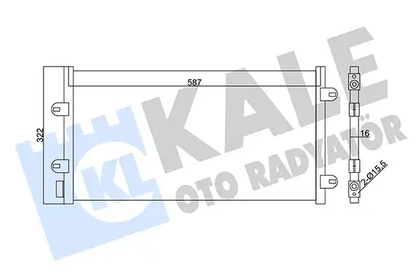 KALE 350565 Klima Radyatörü resmi