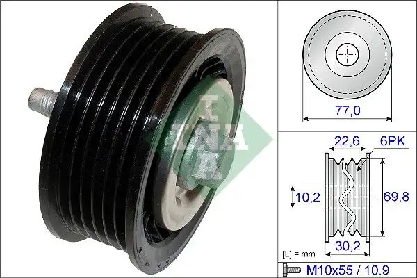 INA 532070010 Alternatör Gergi Rulmanı 636257 resmi
