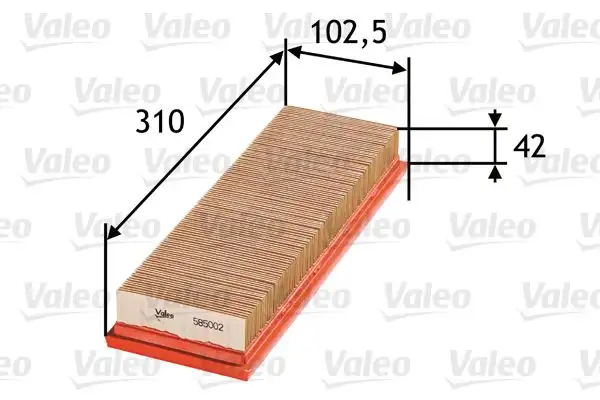 VALEO 585002 Hava Filtresi resmi