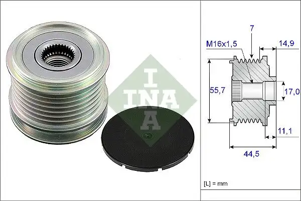 INA 535004210 Alternatör Kasnağı resmi