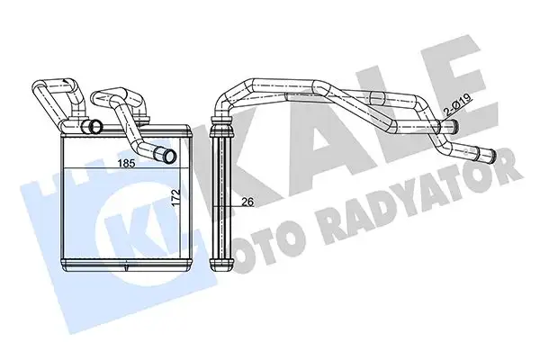KALE 346650 Kalorifer Radyatörü resmi