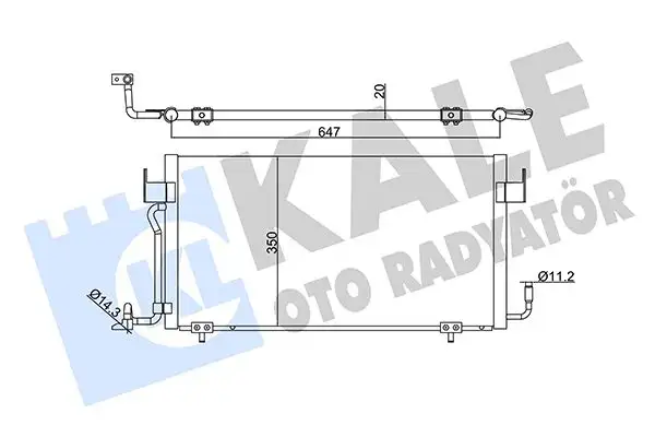 KALE 345340 Klima Radyatörü 6455V8 resmi
