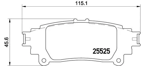 BREMBO P83132 Arka Fren Balatası resmi