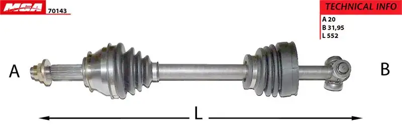 MGA 70143 Ön Aks (Sol) 7637734 resmi