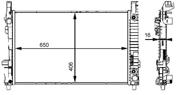 MAHLE CR661000S Radyatör A1695000703 resmi