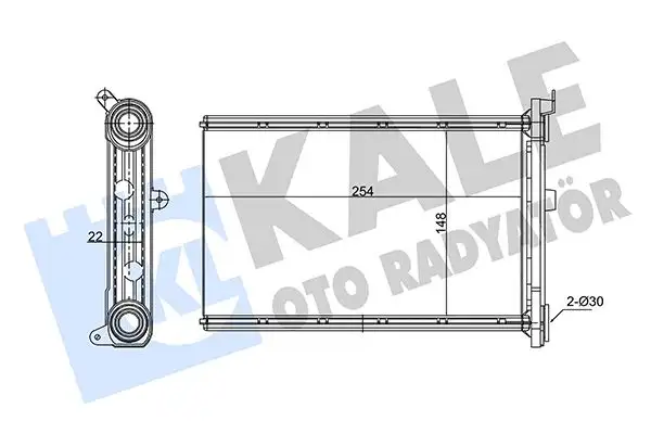 KALE 346755 Kalorifer Radyatörü 9128953 resmi