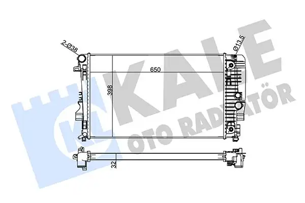 KALE 345980 Radyatör A6395011201 resmi