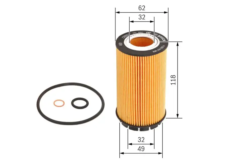 BOSCH F026407069 Yağ Filtresi resmi
