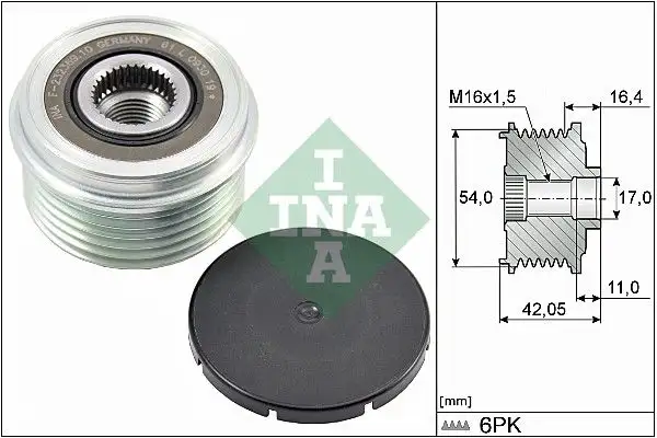 INA 535028510 Alternatör Kasnağı resmi