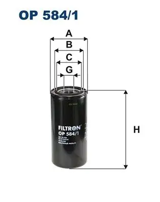 FILTRON OP584/1 Yağ Filtresi resmi