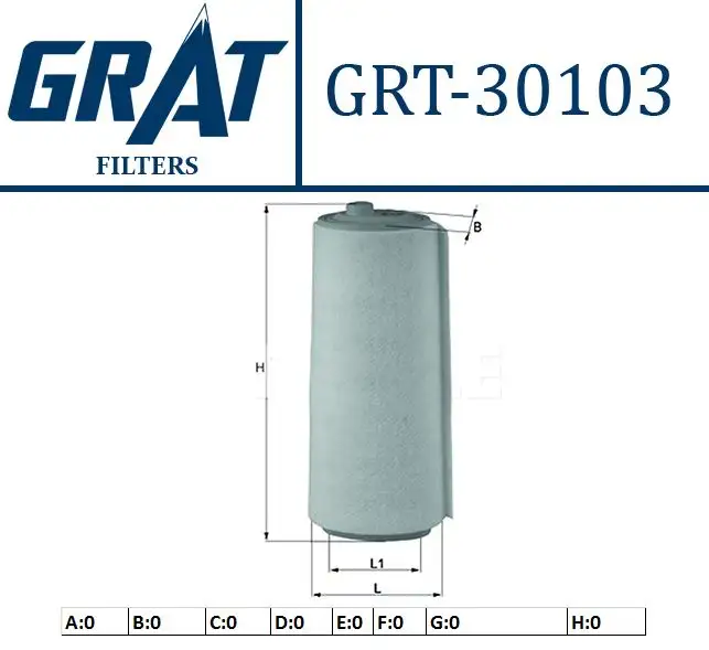 GRAT 30103 Hava Filtresi 13712246997 resmi