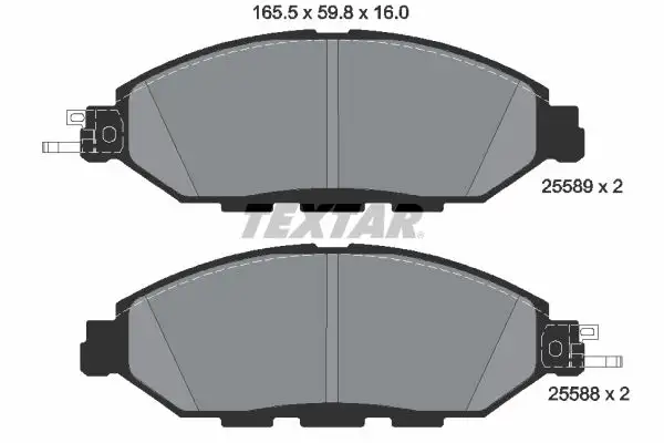 TEXTAR 2558903 Ön Fren Balatası D10603JA0B resmi