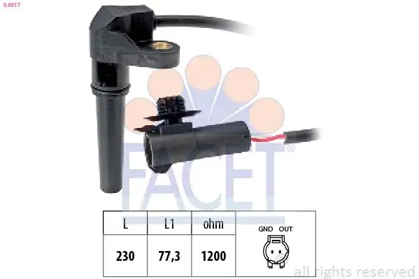 FACET 9.0617 Krank Sensörü 7700103119 resmi