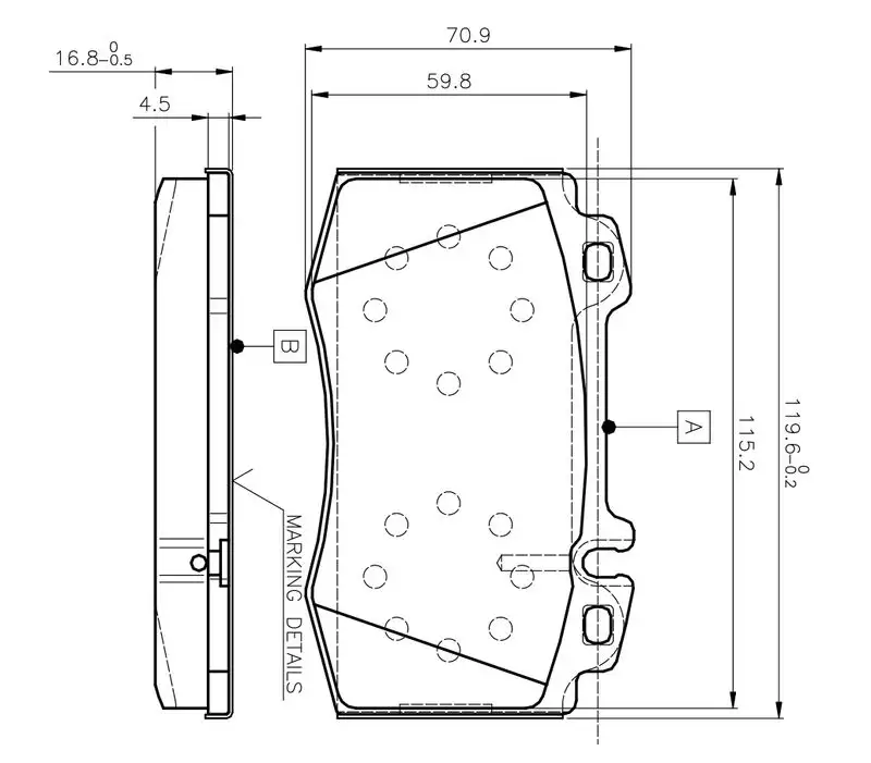 BOSCH 0986TB2377 Ön Fren Balatası resmi