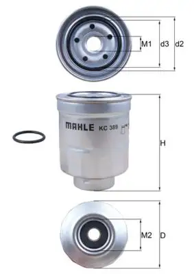 MAHLE KC389D Yakıt Filtresi 2339026160 resmi