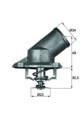 MAHLE TI22492 Termostat resmi