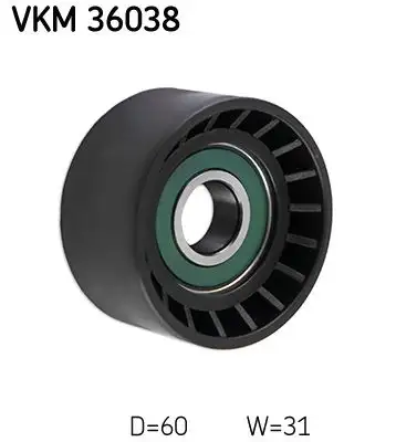 SKF VKM36038 Alternatör Gergi Rulmanı resmi