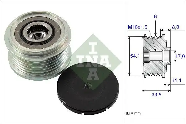 INA 535005910 Alternatör Kasnağı resmi