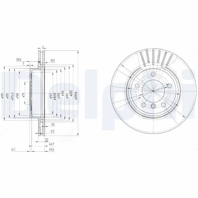 DELPHI BG3527C Ön Fren Diski resmi