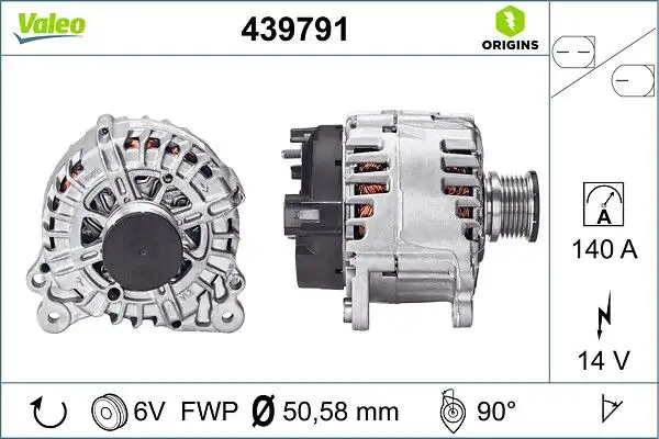 VALEO 439791 Şarj Dinamosu resmi