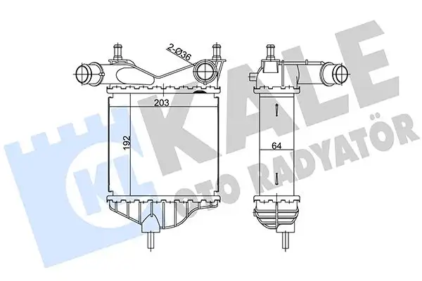KALE 344890 Turbo Radyatörü 51733052 resmi