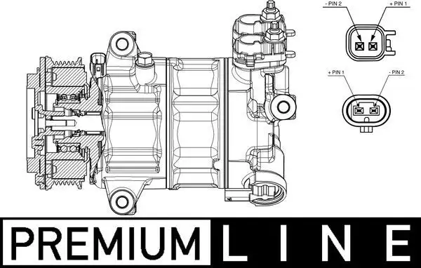 MAHLE ACP654000P Klima Kompresörü resmi