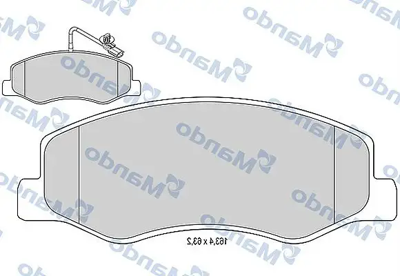 MANDO MBF015043 Arka Fren Balatası resmi
