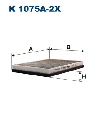 FILTRON K1075A-2X Polen Filtresi (Karbonlu) resmi