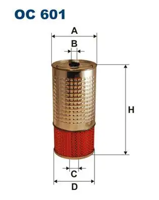 FILTRON OC601 Yağ Filtresi resmi