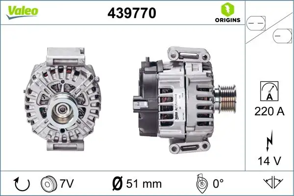 VALEO 439770 Şarj Dinamosu A0009067400 resmi