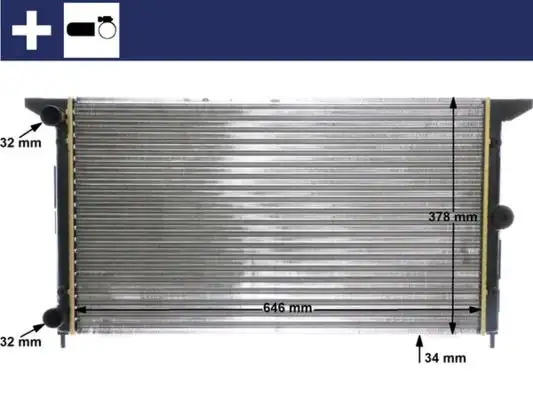 MAHLE CR607000S Radyatör resmi