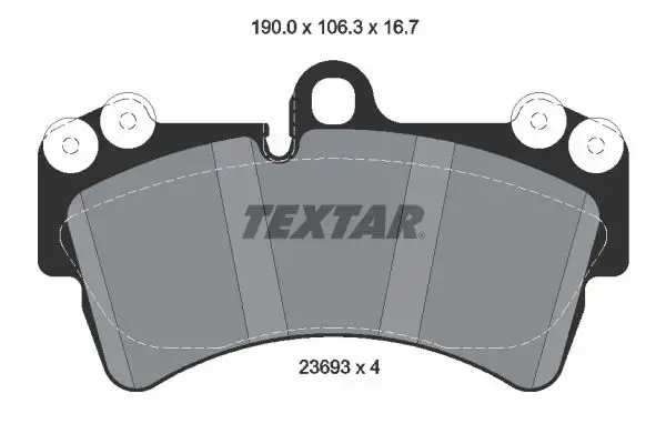 TEXTAR 2369302 Ön Fren Balatası resmi