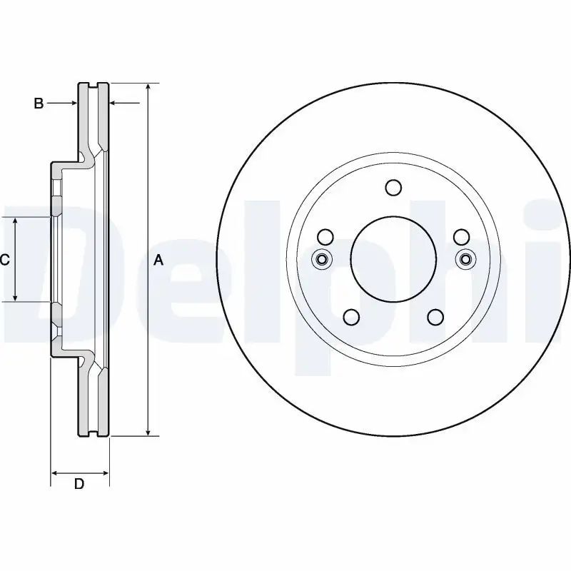DELPHI BG4745C Ön Fren Diski resmi