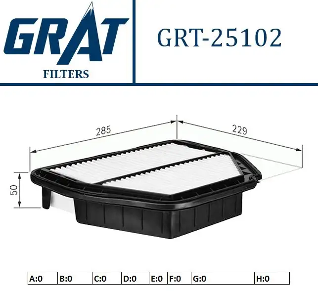 GRAT 25102 Hava Filtresi 96628890 resmi