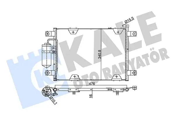 KALE 342635 Klima Radyatörü resmi