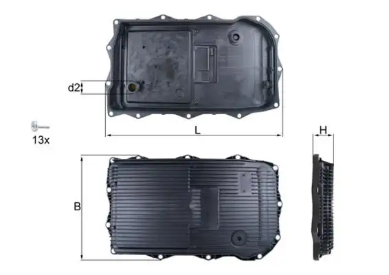 MAHLE HX184KIT Şanzıman Karteri resmi