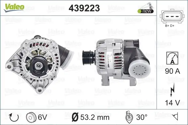 VALEO 439223 Şarj Dinamosu resmi