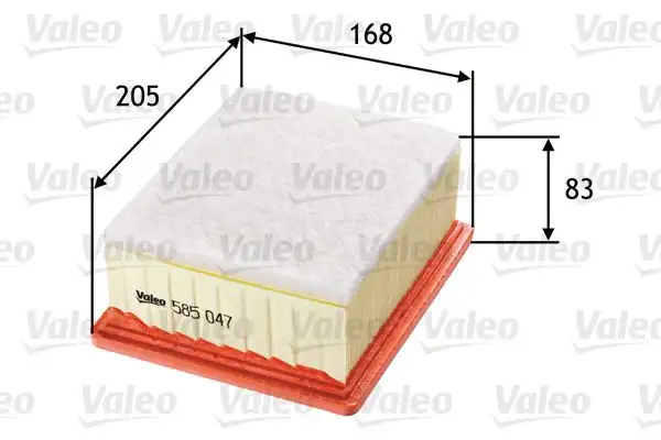 VALEO 585047 Hava Filtresi resmi