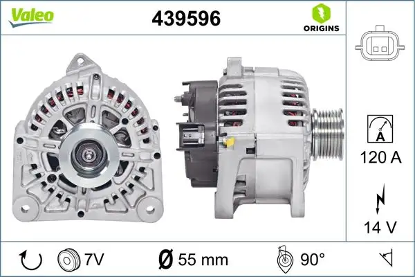 VALEO 439596 Şarj Dinamosu resmi