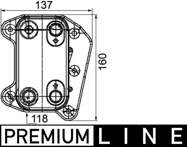 MAHLE CLC105000P Motor Yağ Soğutucu A6121880301 resmi