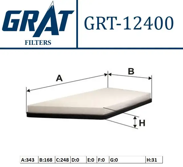GRAT 12400 Polen Filtresi 6447AZ resmi
