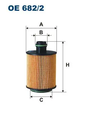 FILTRON OE682/2 Yağ Filtresi resmi