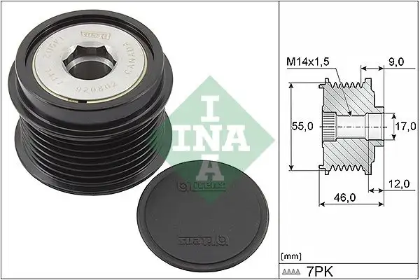 INA 535019810 Alternatör Kasnağı resmi