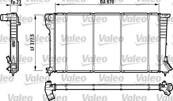 VALEO 732517 Radyatör resmi