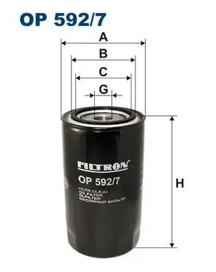 FILTRON OP592/7 Yağ Filtresi resmi