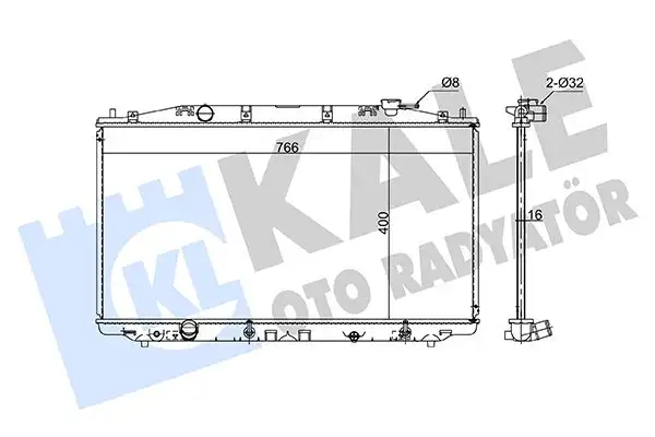 KALE 361915 Radyatör 19010RL5R51 resmi