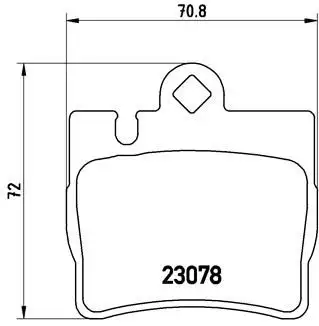 BREMBO P50042 Arka Fren Balatası A0034201920 resmi