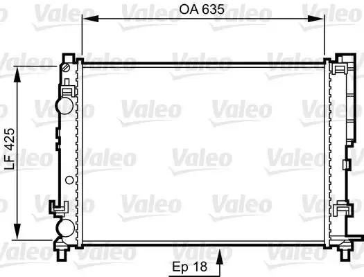 VALEO 732544 Radyatör 7701045410 resmi