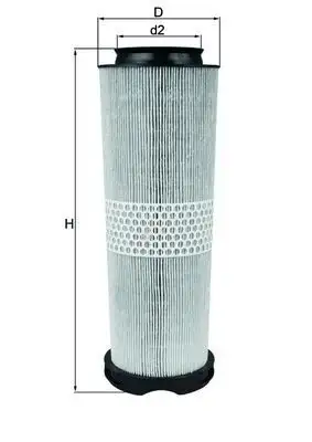 MAHLE LX943 Hava Filtresi A6120940004 resmi
